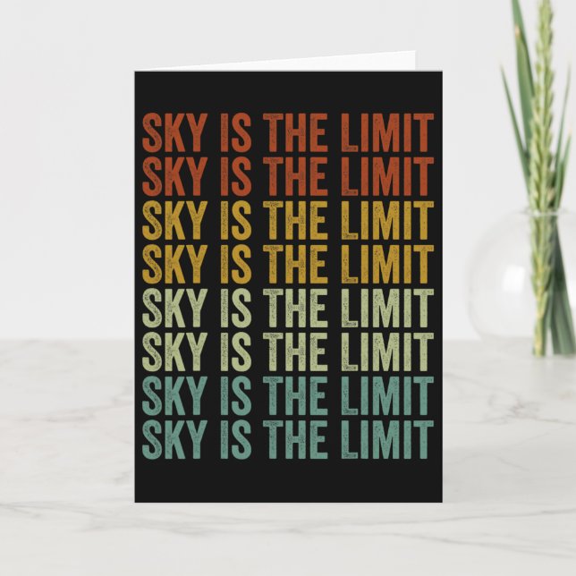 Tarjeta Sky Is The Limit Rock Mountain  (Anverso)