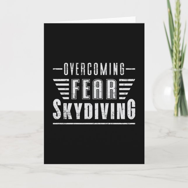 Tarjeta Skydive Skydive Skydiver Plane Jump Funny Gift (Anverso)