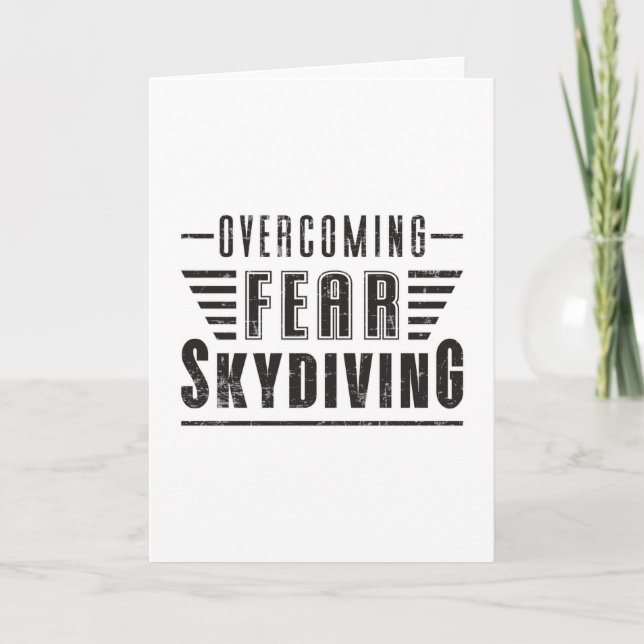 Tarjeta Skydive Skydiver Plane Jump Gift Idea (Anverso)