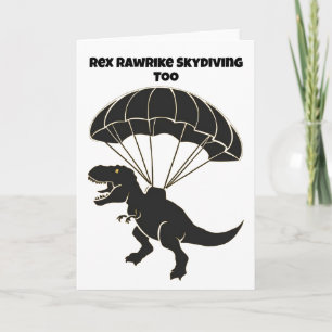 Tarjeta Skydiving T-rex
