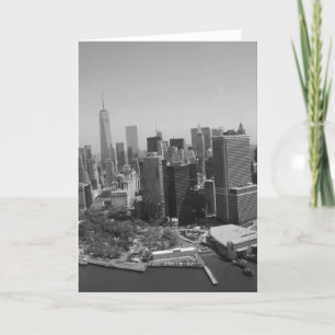Tarjeta Skyline Black White New York