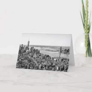 Tarjeta Skyline Black White New York