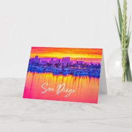 Tarjeta Skyline Blank de San Diego
