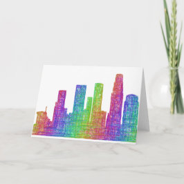 Tarjeta Skyline de Los Ángeles