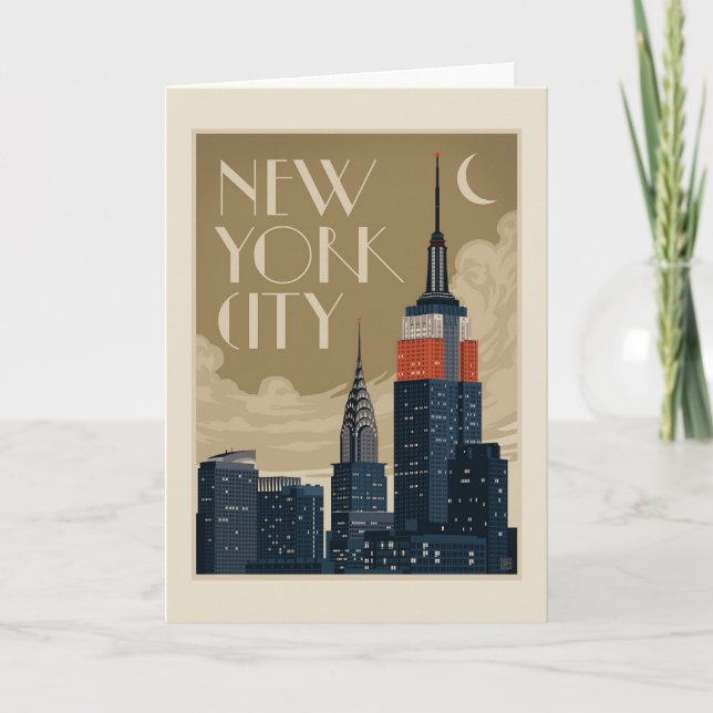 Tarjeta Skyline de Nueva York (Anverso)
