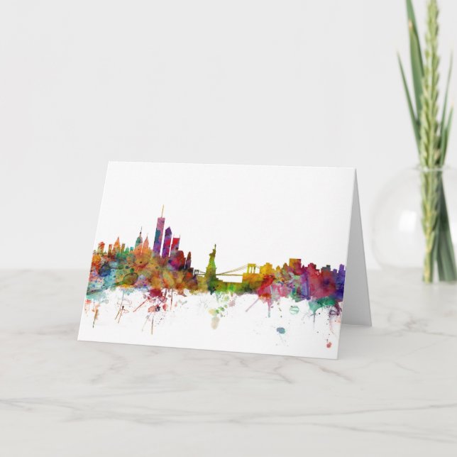 Tarjeta Skyline de Nueva York (Anverso)