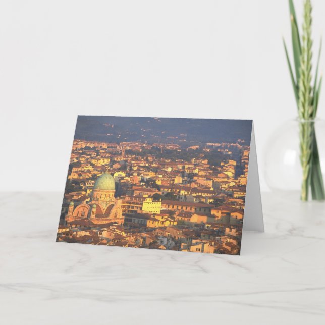 Tarjeta Skyline Florence Italia (Anverso)