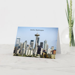 Tarjeta Skyline Seattle, Washington
