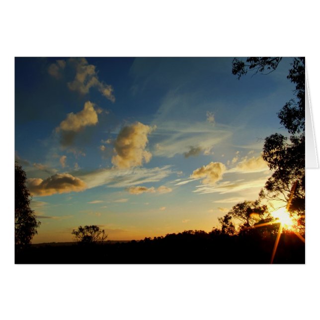 Tarjeta Skyscape Sparkle (Anverso (Horizontal))