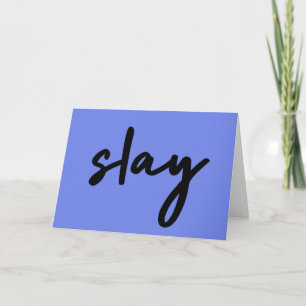 Tarjeta Slay   Minimalista de estilo moderno y azul urbano