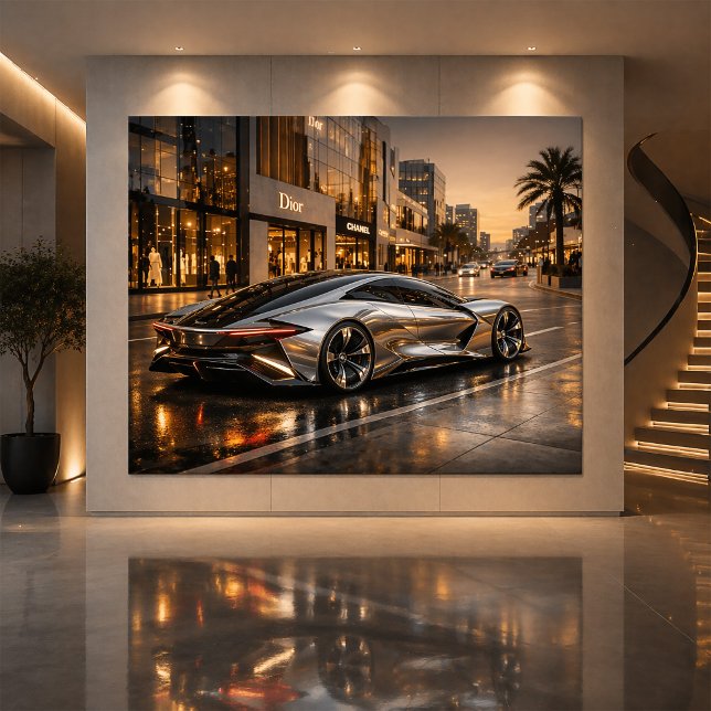 Tarjeta Sleek Concept Supercar Wall Decor (Subido por el creador)