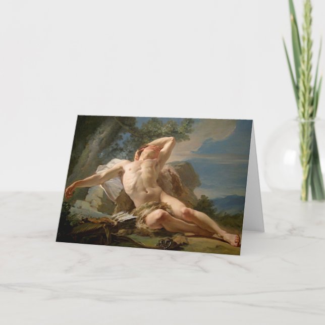 Tarjeta Sleeping Endymion Fine Art Greetings Card (Anverso)