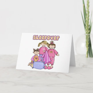 Tarjeta Sleepover de los chicas