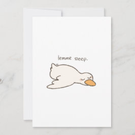 Tarjeta Sleepy Duck