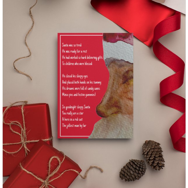 Tarjeta Sleepy Santa Navidades (Subido por el creador)