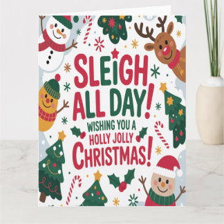 Tarjeta Sleigh All Day Christmas