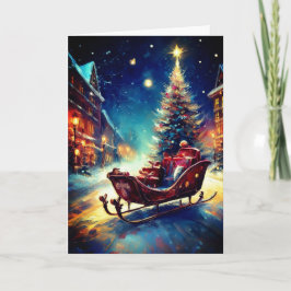 Tarjeta Sleigh de Santa