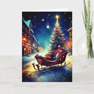 Tarjeta Sleigh de Santa