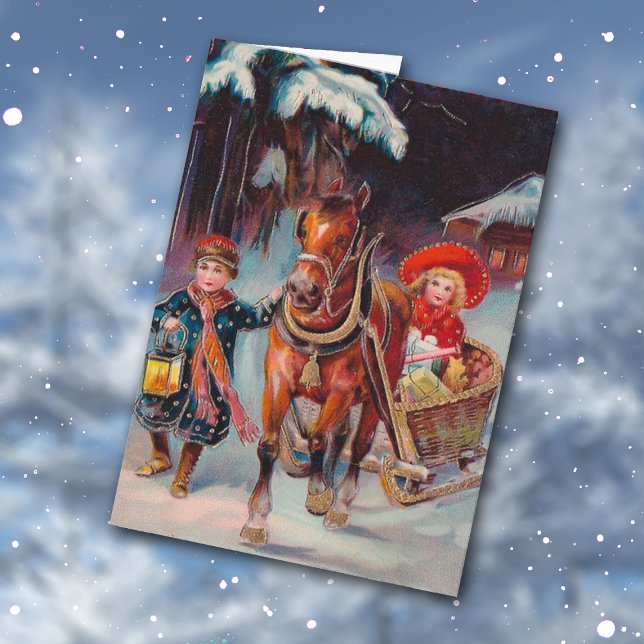 Tarjeta Sleigh navidades (Subido por el creador)