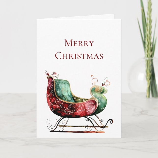 Tarjeta Sleigh, Navidades de Red Green (Anverso)