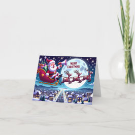Tarjeta Sleigh, Navidades de Santa Claus