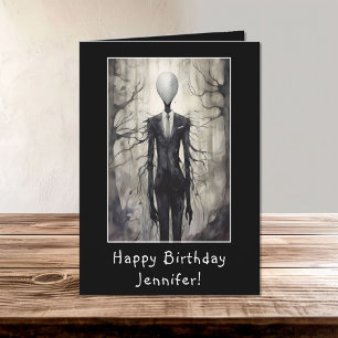 Tarjeta Slenderman Slender Man Happy Birday