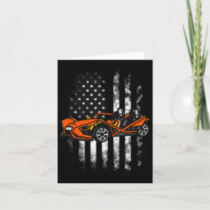 Tarjeta Slingshot Car Bandera Estadounidense 4 De Julio