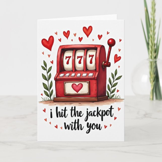 Tarjeta Slot Machine Love Jackpot Card (Anverso)