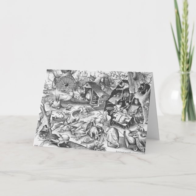 Tarjeta Sloth (Desidia), Los Siete Pecados Mortales (Anverso)