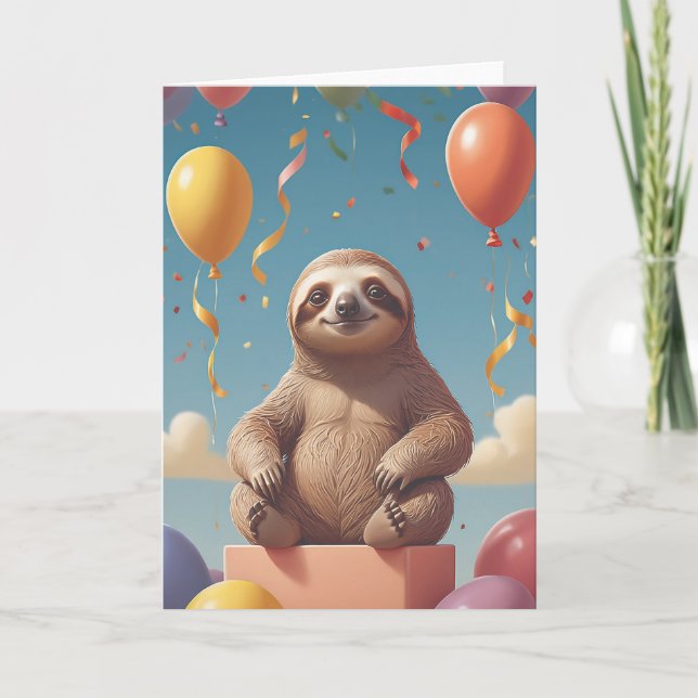 Tarjeta Sloth Masterpiece of Relaxation (Anverso)