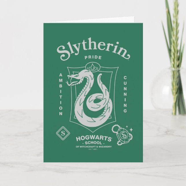 Tarjeta SLYTHERIN™ Pride Ambition Cunning Crest (Anverso)