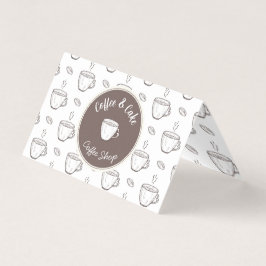 Tarjeta Small Coffee Shop Cottage Bag Topper