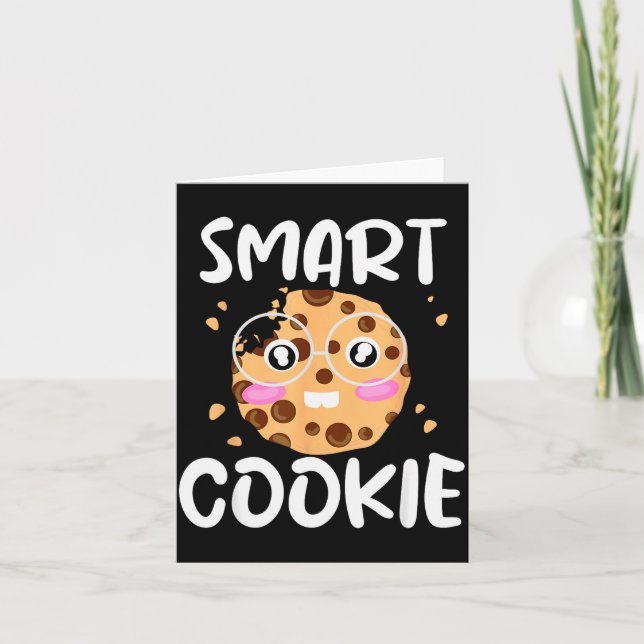 Tarjeta Smart Cookie - Funny Idiom Joke Tee  (Anverso)