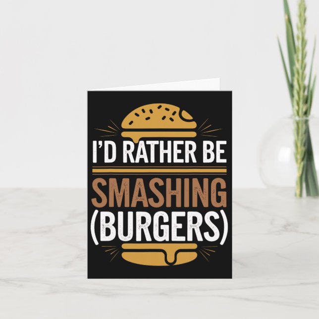 Tarjeta Smash Burger Lover Queseburger Flat Top C (Anverso)