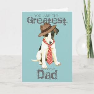 Tarjeta Smooth Fox Terrier Dad
