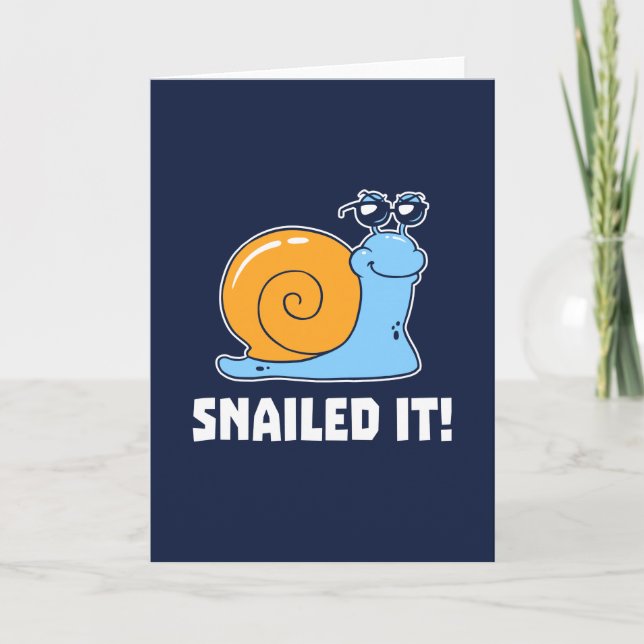 Tarjeta Snailed él (Anverso)