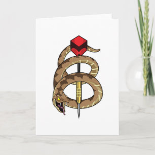 Tarjeta Snake en Darts con Dart