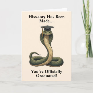 Tarjeta Snake Graduation Card