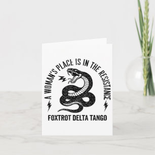 Tarjeta Snake Un Lugar De Mujeres Está En La Resistencia