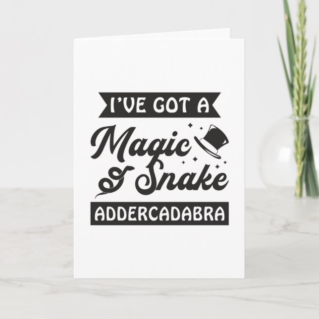 Tarjeta Snakers Reptile Snakers Cobra Mascota Gift (Anverso)