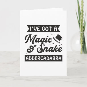 Tarjeta Snakers Reptile Snakers Cobra Mascota Gift