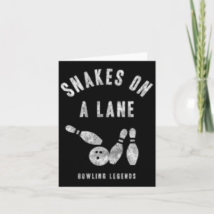 Tarjeta Snakes De Camisas De Equipo De Boliche En Una Carr