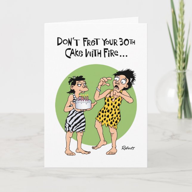 Tarjeta Snarky 30° cumpleaños (Anverso)