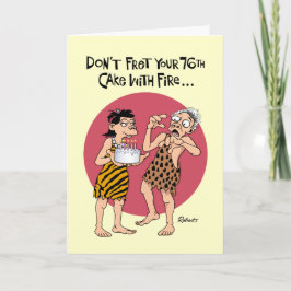 Tarjeta Snarky 76º cumpleaños