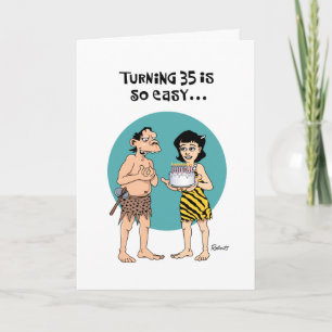 Tarjeta Snarky cumpleaños 35