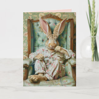 Tarjeta Snarky Rabbit Easter Card