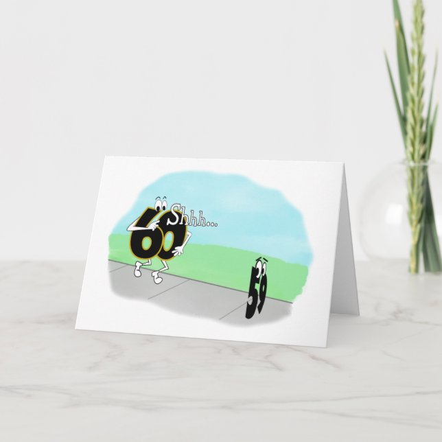 TARJETA SNEAKY 60º CUMPLEAÑOS (Anverso)