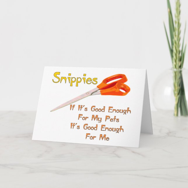 Tarjeta Snippies (Anverso)