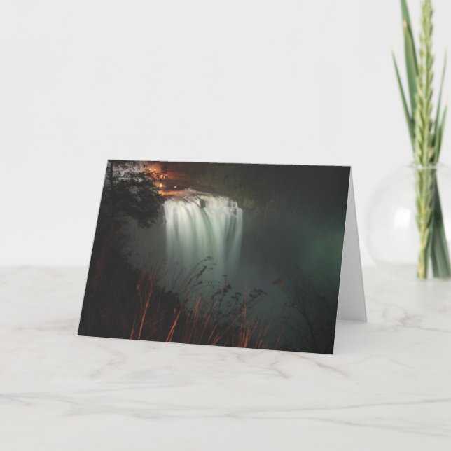 Tarjeta Snoqualmie en la noche (Anverso)