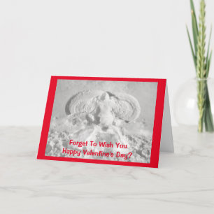 Tarjeta Snow Angel Valentine